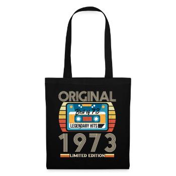 Vintage Geburtstagsgeschenk 1973 Limited Edition - Stoffbeutel - Schwarz - Vorne