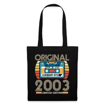 Vintage Birthday Gift 2003 Original - Tote Bag - black - Front