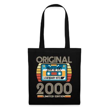 Cadeau D'anniversaire Vintage 2000 Original - Sac en tissu - noir - Devant