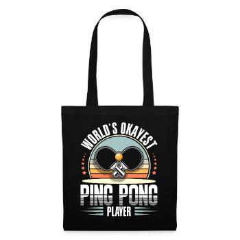 Table Tennis Ping Pong - Sac en tissu - noir - Devant