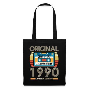 Vintage 1990 Birthday Gift Limited Edition - Tote Bag - black - Front