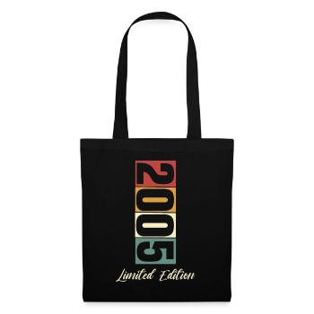 18e anniversaire 2005 Né 18 ans - Sac en tissu - noir - Devant