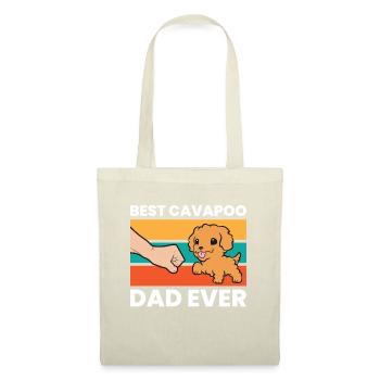 Cavapoo Dog Papa Cavoodle Meilleur Cavapoo Papa - Sac en tissu - nature - Devant