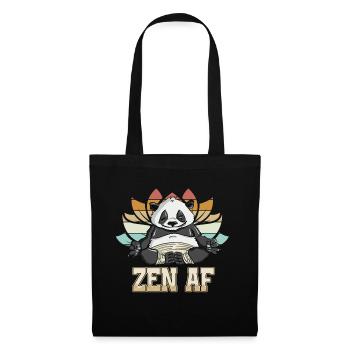 Liberating Zen AF Panda Yoga Explorative Graphic - Stoffbeutel - Schwarz - Vorne