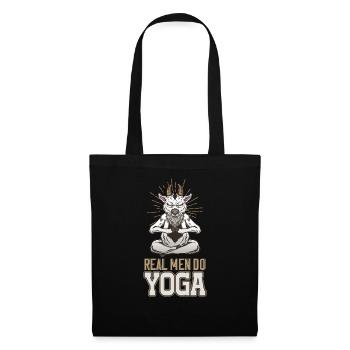 Real Man Do Yoga for the One and Only Yogi Goat - Stoffbeutel - Schwarz - Vorne