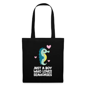 Just a Boy Who Loves Seahorses - Tote Bag - black - Front