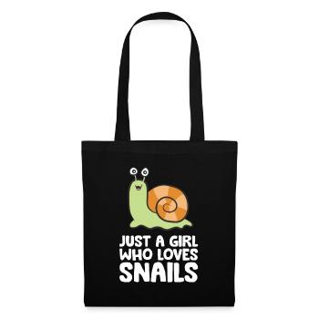 Just a Girl Who Loves Snails - Tote Bag - black - Front