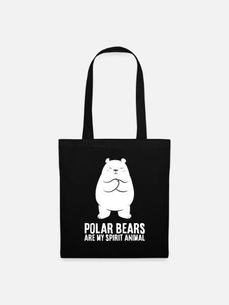 Drôle d’amoureux des ours polaires Les ours polaires sont mes - Sac en tissu - noir