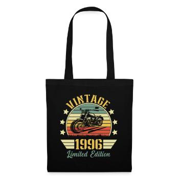 Vintage 1996 Retro Motorcycle Birthday Gift - Tote Bag - black - Front