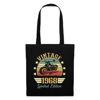 Vintage 1968 Retro Motorcycle Birthday Gift - Tote Bag - black - Front