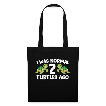 J’étais normalement drôle devant 2 tortues - Sac en tissu - noir - Devant