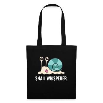 Snail Whisperer Love Snails - Tote Bag - black - Front