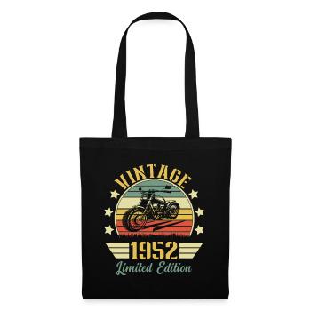 Vintage 1952 Retro Motorcycle Birthday Gift - Tote Bag - black - Front