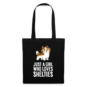 Just a Girl Who Loves Shelties - Tote Bag - black - Front