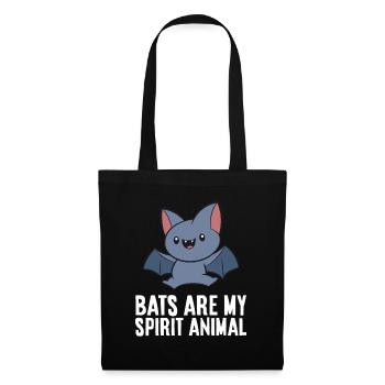 Les chauves-souris sont mon animal d’âme - Sac en tissu - noir - Devant