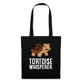 Tortoise Whisperer Funny Tortoise Lover - Tote Bag - black - Front