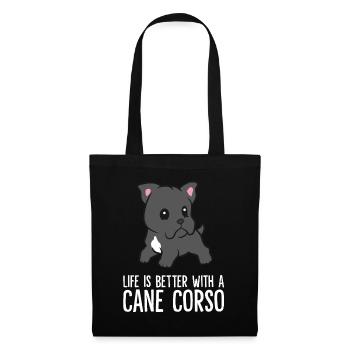 Life Is Better With A Cane Corso Dog - Tote Bag - black - Front