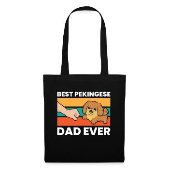 Meilleur père pékinois de tous les temps - Sac en tissu - noir - Devant