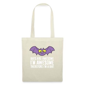 Les chauves-souris sont fantastiques, je suis fantastique, - Sac en tissu - nature - Devant