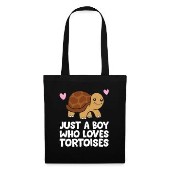 Just a Boy Who Loves Tortoises - Tote Bag - black - Front