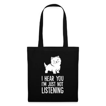 I Hear You I'm Just Not Listening Westie - Tote Bag - black - Front