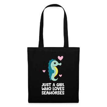 Just a Girl Who Loves Seahorses - Tote Bag - black - Front