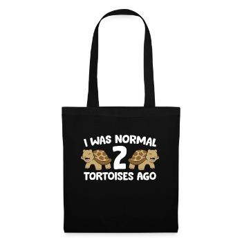 J’étais normalement drôle devant 2 tortues - Sac en tissu - noir - Devant