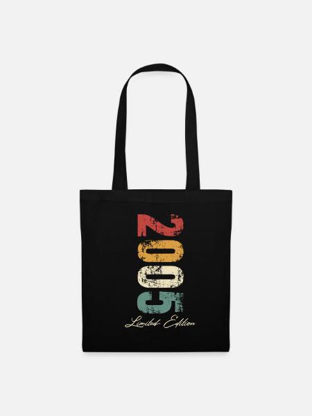 18e anniversaire 2005 Né 18 ans - Sac en tissu - noir