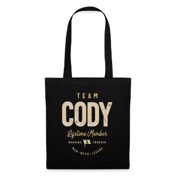 Team Cody Lifetime Member Personalized Name - Tote Bag - black - Front