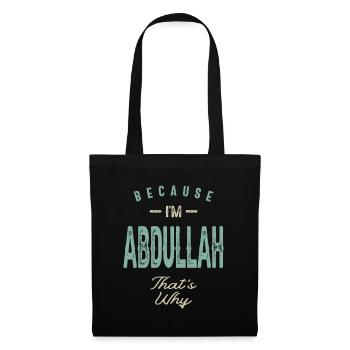 I'm Abdullah Funny Personalized Name - Tote Bag - black - Front