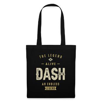 Legend Dash Funny Personalized Name - Tote Bag - black - Front