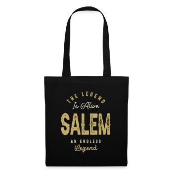 The Legend Salem Funny Personalized Name - Tote Bag - black - Front