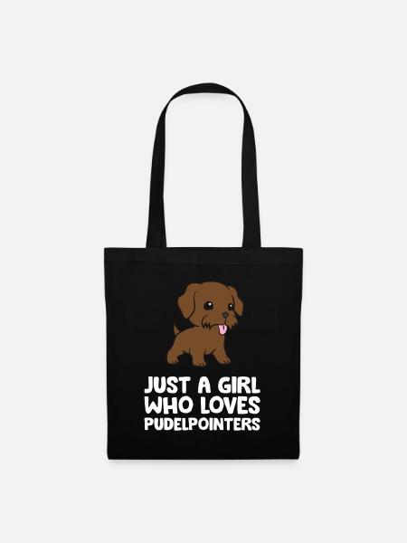 Just a Girl Who Loves Pudelpointers - Stoffbeutel - Schwarz