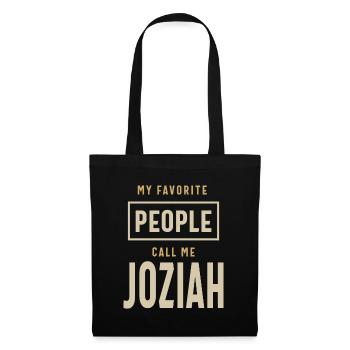 Joziah Personalized Name - Tote Bag - black - Front