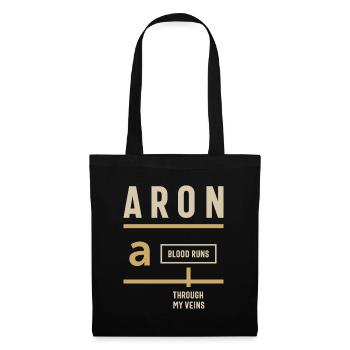 Aron Personalized Name - Tote Bag - black - Front