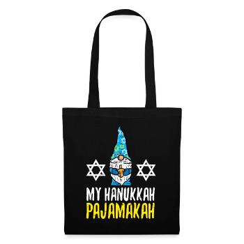 My Hanukkah Pajamakah Funny Chanukah Pajamas PJs W - Tote Bag - black - Front