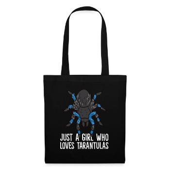 Juste une fille qui aime les tarentules - Sac en tissu - noir - Devant