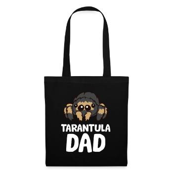 Tarentule Papa Tarentule Araignée Propriétaire Drôle - Sac en tissu - noir - Devant
