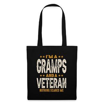 I'm a Gramps and a Veteran - Dad Grandpa - Tote Bag - black - Front