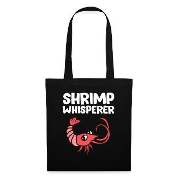 Shrimp Whisperer Seafood Love Shrimps - Stoffbeutel - Schwarz - Vorne