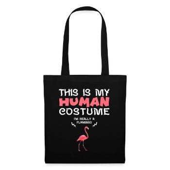 C’est mon costume humain Je suis vraiment un flamant rose - Sac en tissu - noir - Devant