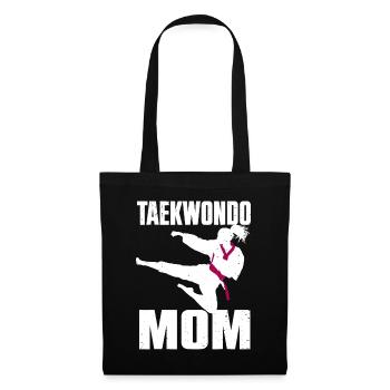 Cool Taekwondo Maman Pour Femmes Filles Karaté Judo Mar - Sac en tissu - noir - Devant