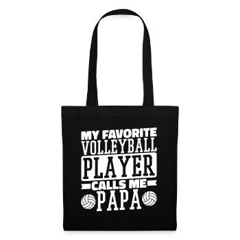 My Favorite Volleyball Player Calls Me Papa, Proud - Tote Bag - black - Front