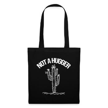 Pas une chemise Hugger Drôle de cactus vintage Sarcastiques - Sac en tissu - noir - Devant