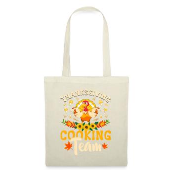 Lustiger Thanksgiving-Truthahn Thanksgiving-Kochtee - Stoffbeutel - Natur - Vorne