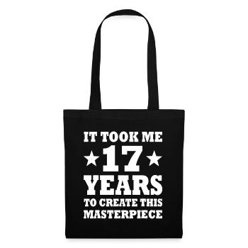 Funny 17th Birthday Gift For-17-Year Old Teens Boy - Tote Bag - black - Front