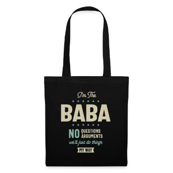 I'm Baba We'll Just Do Thing My Way - Dad Grandpa - Tote Bag - black - Front