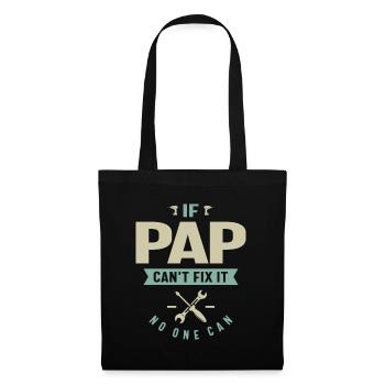 If Pap Can't Fix It - Dad and Grandpa - Tote Bag - black - Front