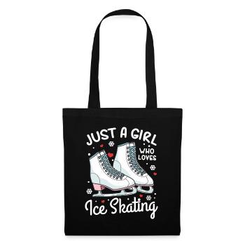 Ice Skating Figure Skating Just a Girl Who Loves I - Tote Bag - black - Front