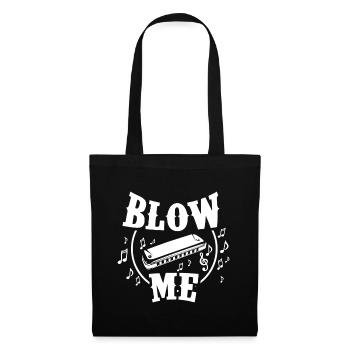 Blow Me Harmoniciste Harmoniciste Amateur de musique - Sac en tissu - noir - Devant